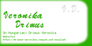 veronika drimus business card